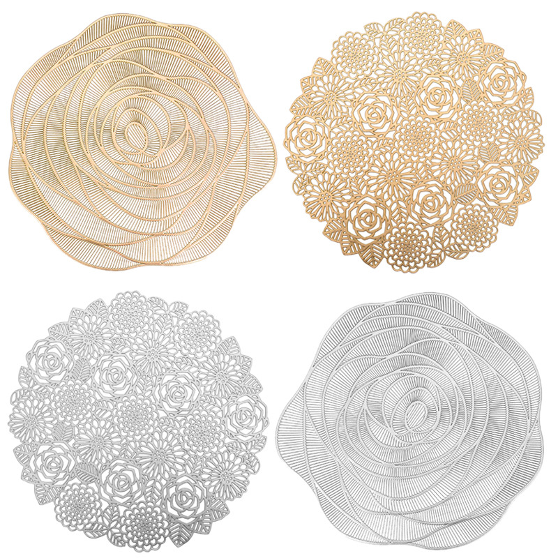 Statement Table Setting: Rose Patterned Coasters & Placemats for Special Moments