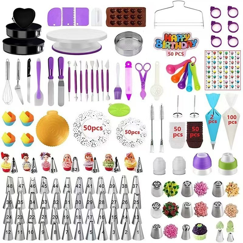 380pcs/428pcs/480pcs Set Beginner-to-Pro Baking Kit: Complete Decorating Tools for Every Skill Level