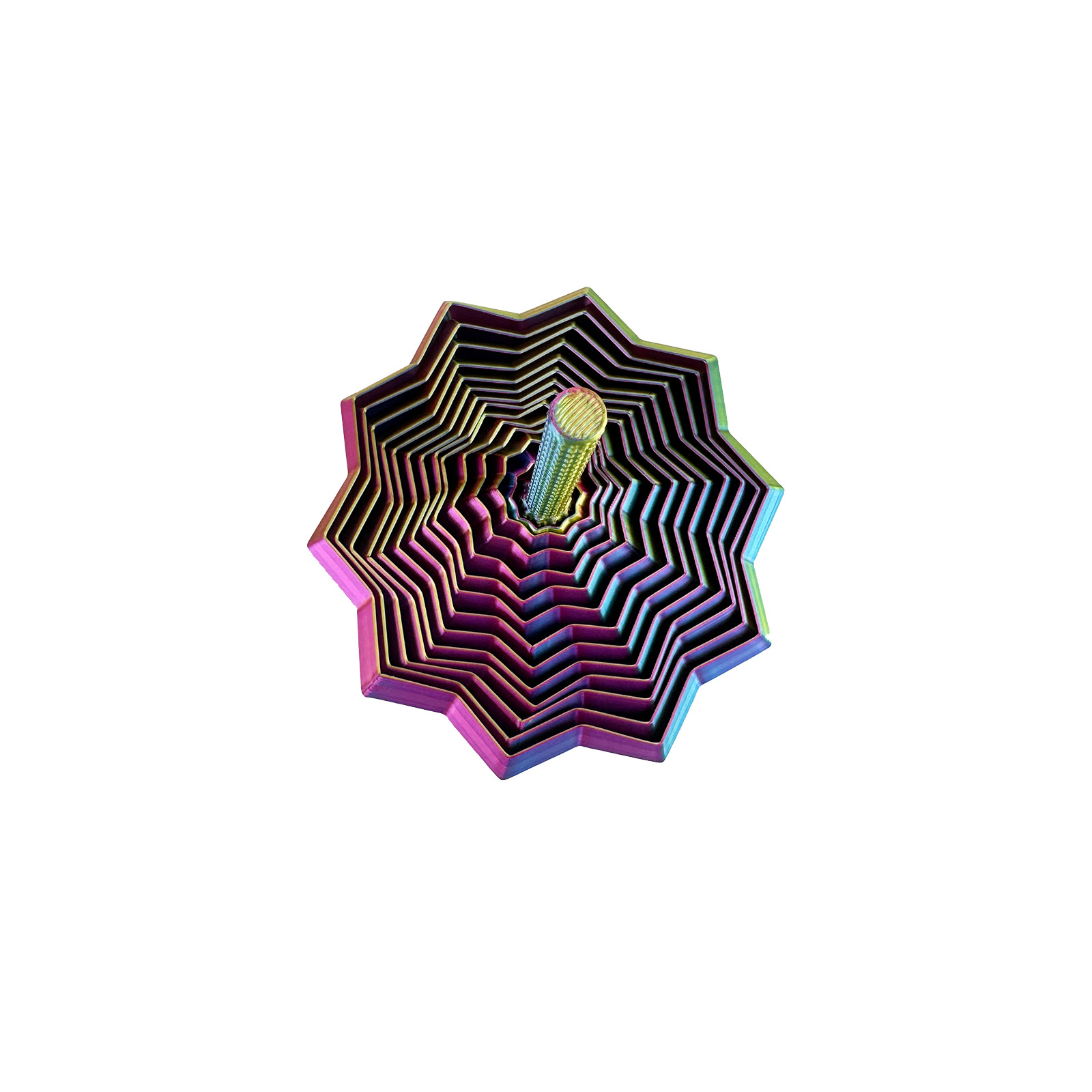 3D Printed Star Illusion Fidget Toy for Kids - Foldable, Educational Desktop Decoration