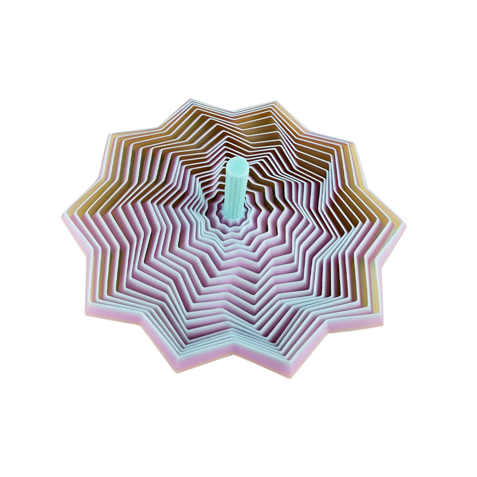 3D Printed Star Illusion Fidget Toy for Kids - Foldable, Educational Desktop Decoration