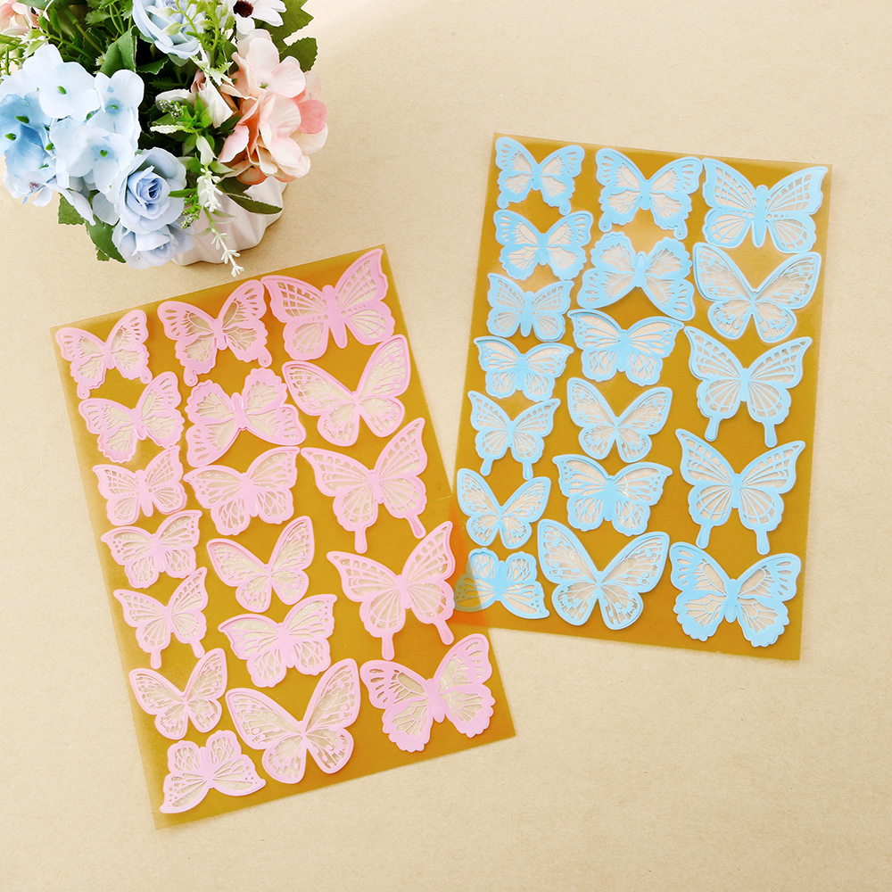 Delicate Laser-Cut Butterflies for Wall & Cake Decor – Ethereal Lace Design, Food-Safe, 18pcs