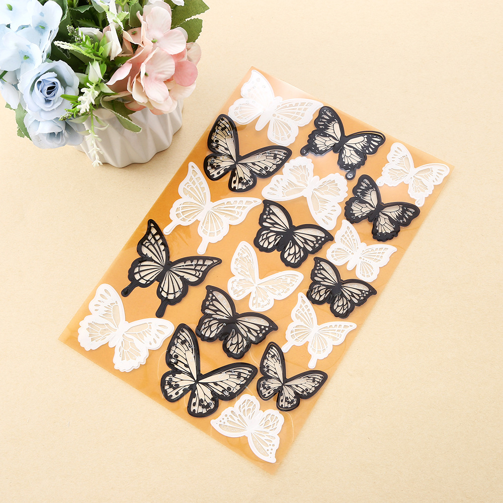 Delicate Laser-Cut Butterflies for Wall & Cake Decor – Ethereal Lace Design, Food-Safe, 18pcs