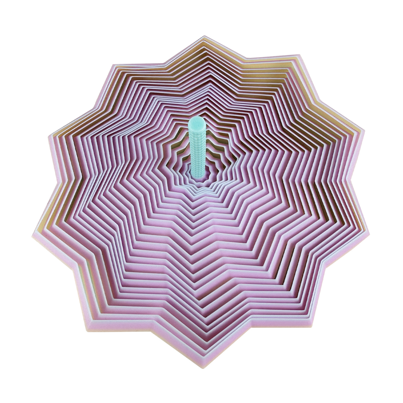 3D Printed Star Illusion Fidget Toy for Kids - Foldable, Educational Desktop Decoration