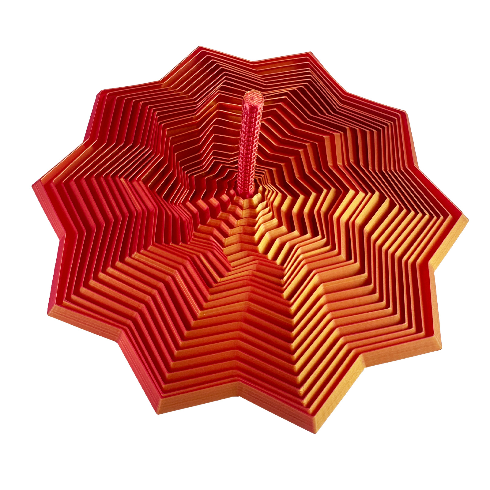 3D Printed Star Illusion Fidget Toy for Kids - Foldable, Educational Desktop Decoration