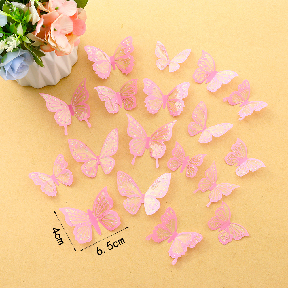Delicate Laser-Cut Butterflies for Wall & Cake Decor – Ethereal Lace Design, Food-Safe, 18pcs
