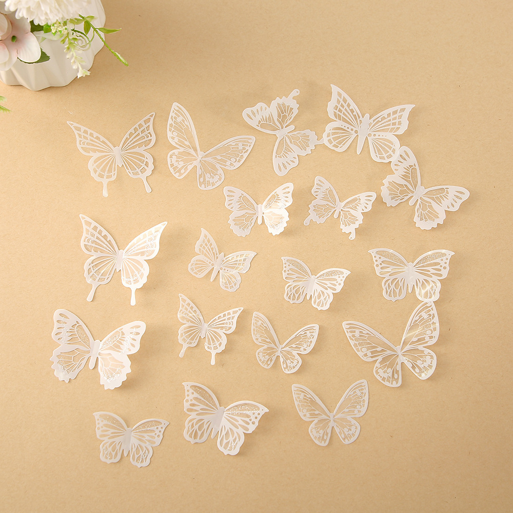 Delicate Laser-Cut Butterflies for Wall & Cake Decor – Ethereal Lace Design, Food-Safe, 18pcs