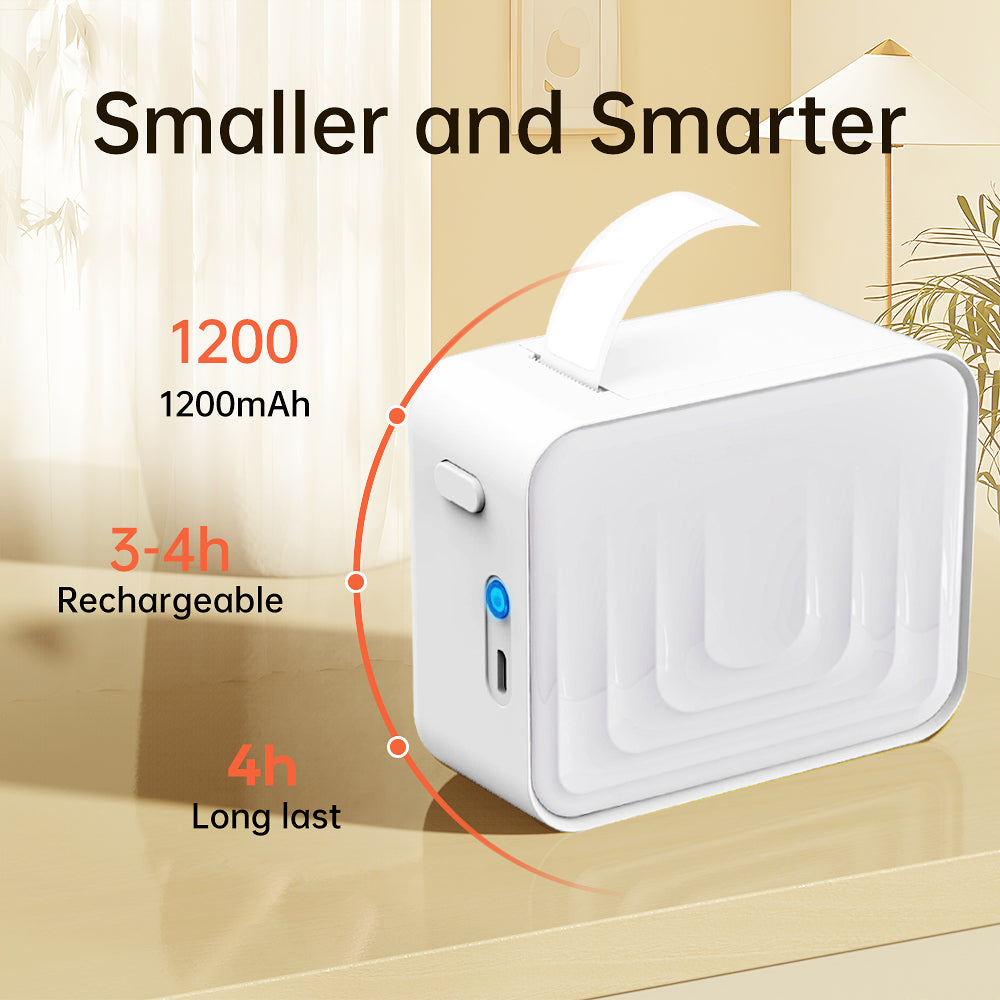 M1 Bluetooth Mini Label Printer with Tape – Portable Thermal Sticker Machine for Organizing, Includes 1 Roll