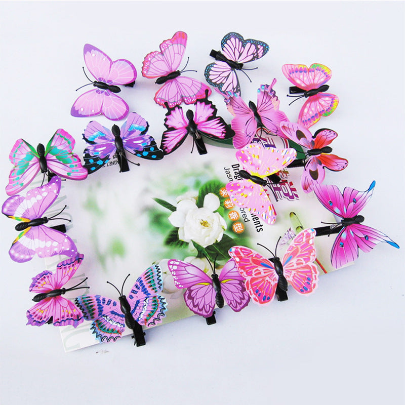 Wholesale Butterfly & Floral Hair Clips – Anime Convention Best-Sellers (Realistic Simulation Butterflies & Flowers)