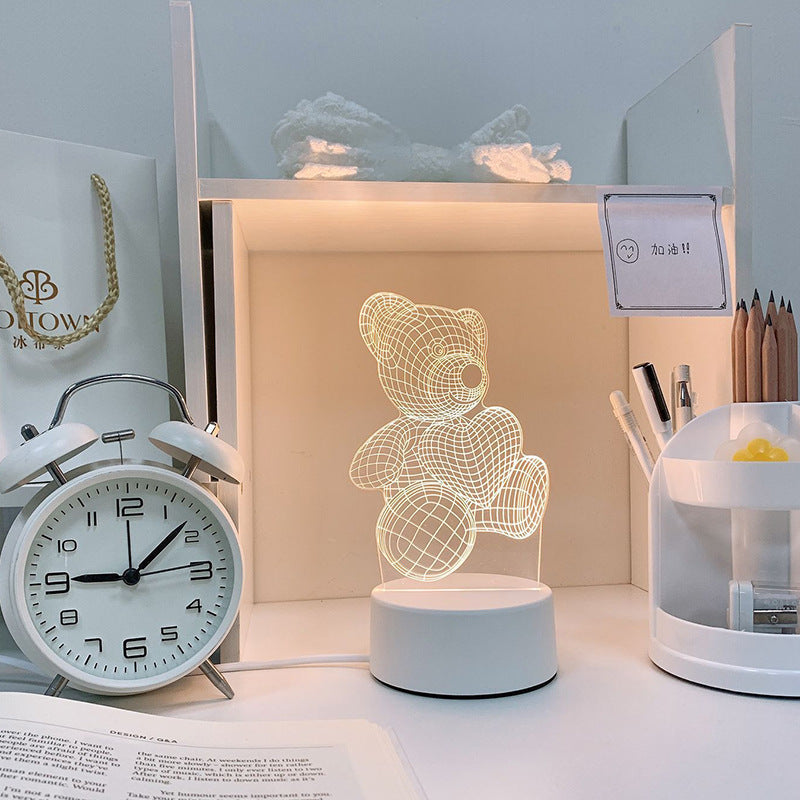 Cartoon Night Light, LED Desk Lamp, LED Night Light, Acrylic Sleep Night Light, Lamp LED Desk Lamp,Table Lamp Birthday Gifts for Kids