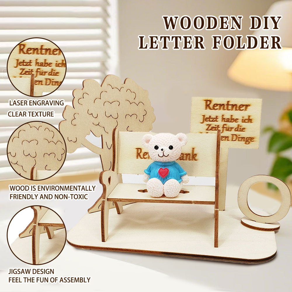 Decorative Bench Made of Wood for Money Gifts, Original Gift, Friends, Family, Retirement, Wedding