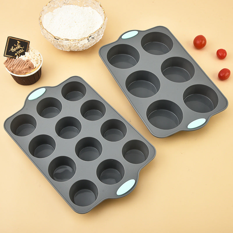 Multi‑Use Silicone Bakeware with Steel Frame | Oven‑Freezer‑Dishwasher Safe Baking Pans, Non‑Stick & Scratch‑Resistant for Healthy Cooking & Party Baking Silicone Baking Set - 9 Cake Molds 