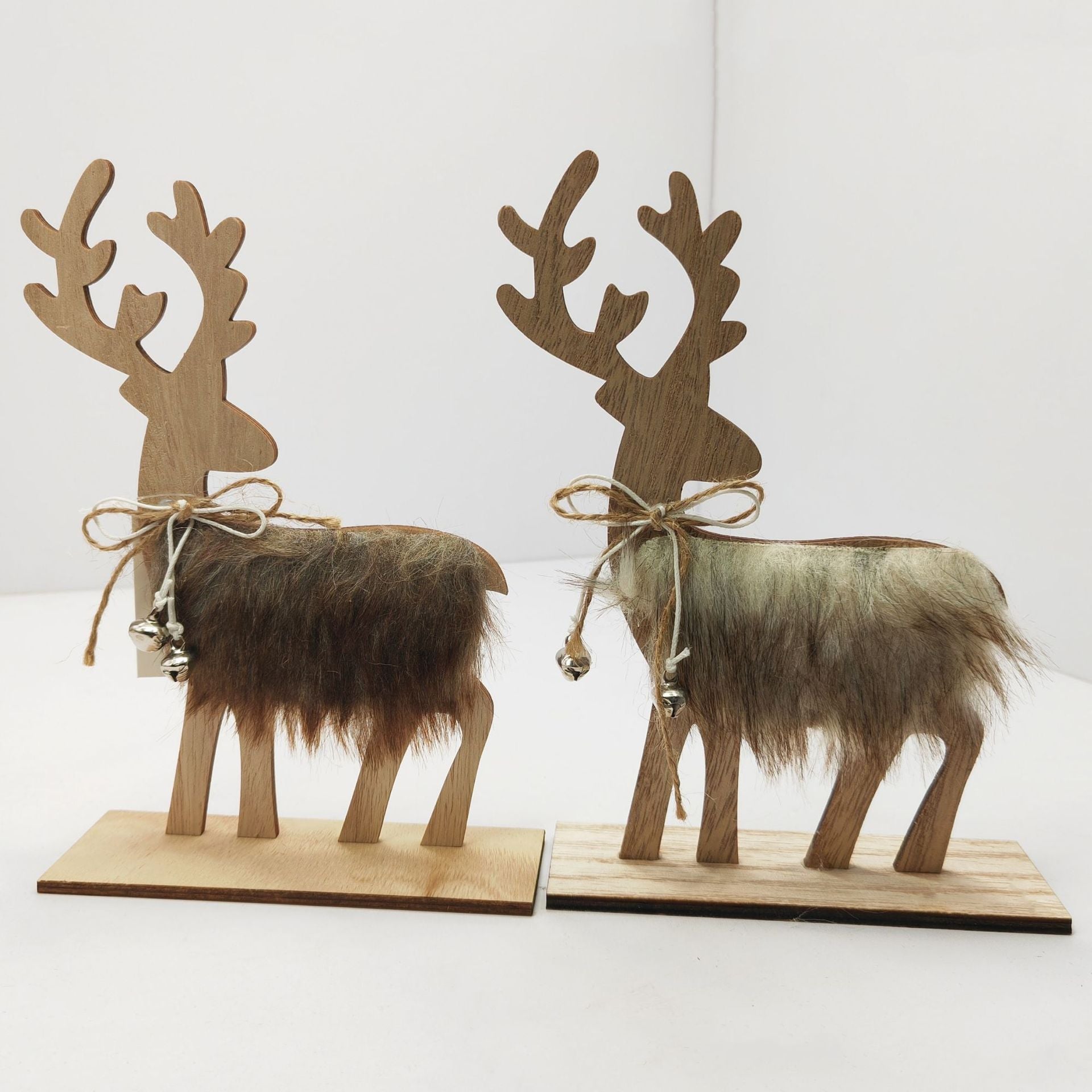 Christmas Home Decor Wooden Set, Sustainable Pine Christmas Ornaments for Tree & Mantel, Complete Christmas Decoration Kit with Neutral Colors, Ready-to-Hang Christmas Accents