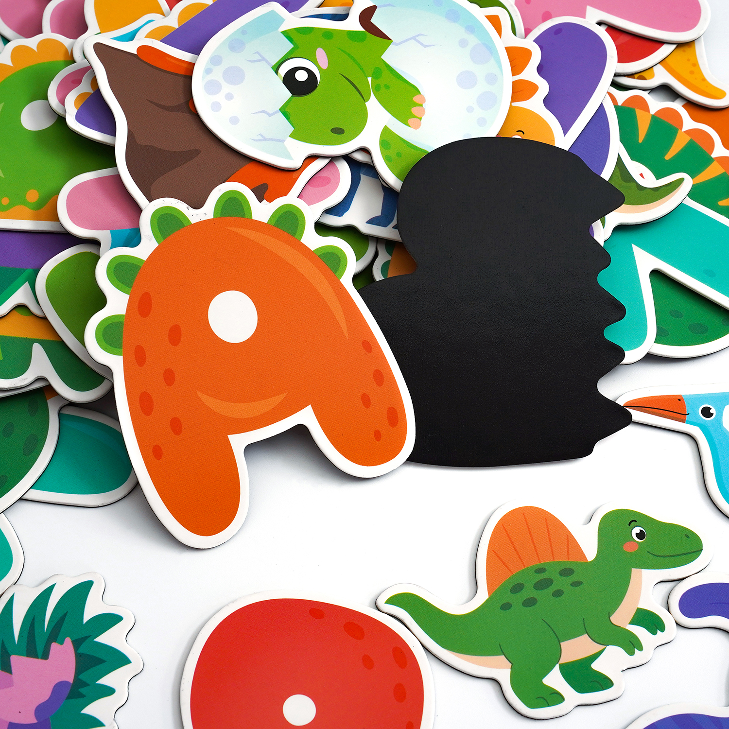 Dino ABC Magnetic Letters | Dinosaur-Themed Alphabet Magnets for Fridge & Whiteboard, Early Learning Toys for Preschool & Kindergarten