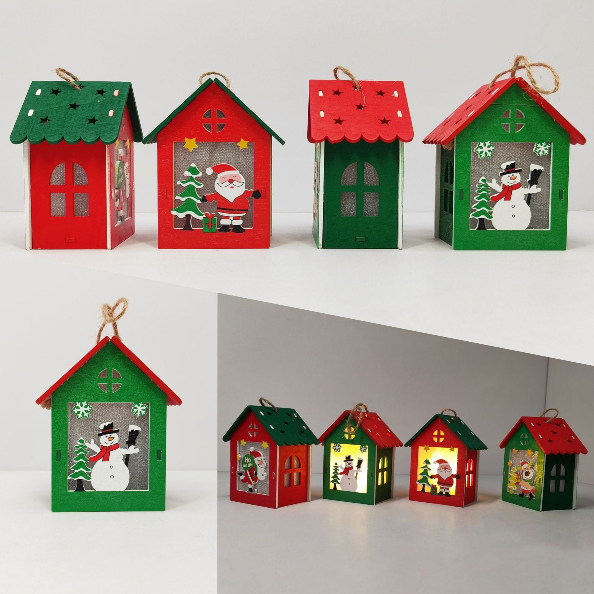 Magical Snowy Christmas House with Soft Glow, Animated Village Ornament for Winter Displays, Warm White Light Decoration for Mantel & Shelf, Battery Powered Holiday Centerpiece