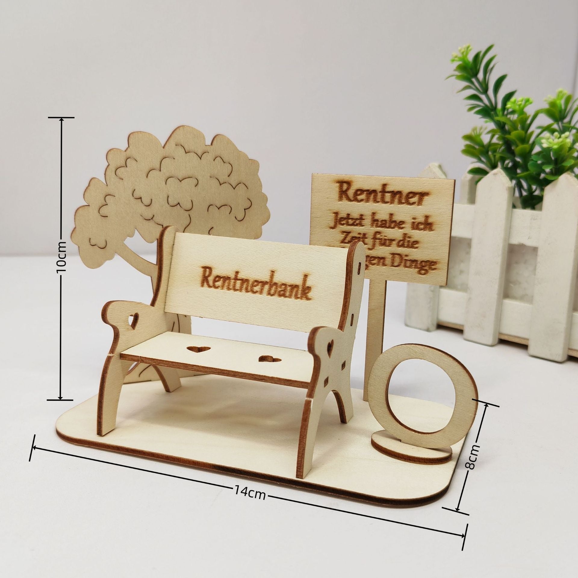 Decorative Bench Made of Wood for Money Gifts, Original Gift, Friends, Family, Retirement, Wedding