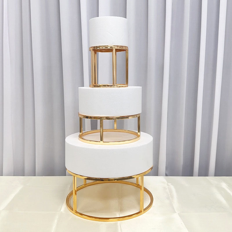 Classic Round Cake Stand Set, Elegant Tiered Dessert Display for Weddings & Events, Multi-Level Serving Tray, Wedding Centerpiece, Birthday Party Decor