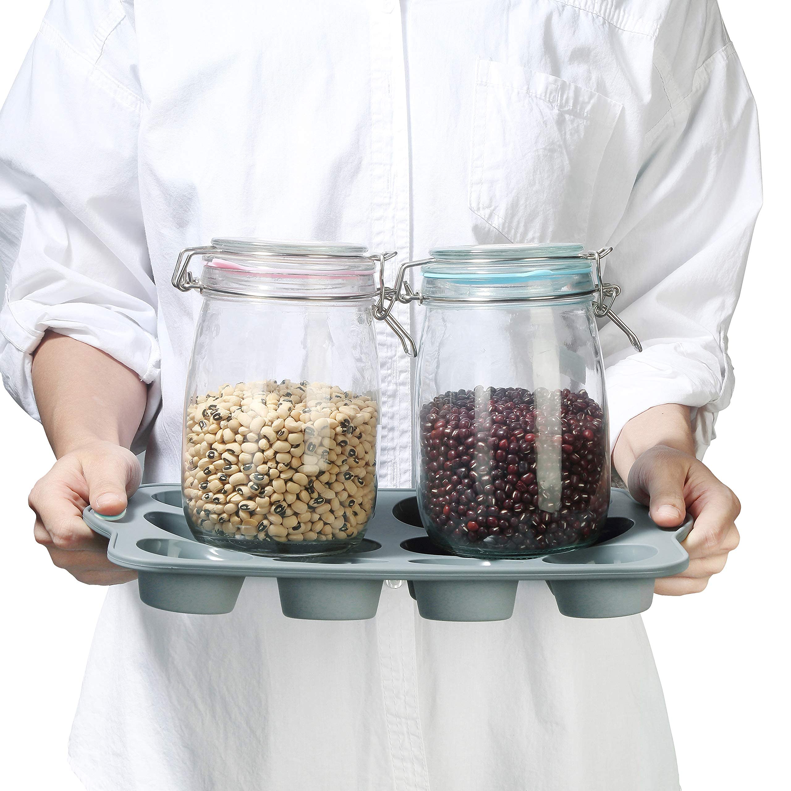 Multi‑Use Silicone Bakeware with Steel Frame | Oven‑Freezer‑Dishwasher Safe Baking Pans, Non‑Stick & Scratch‑Resistant for Healthy Cooking & Party Baking Silicone Baking Set - 9 Cake Molds 