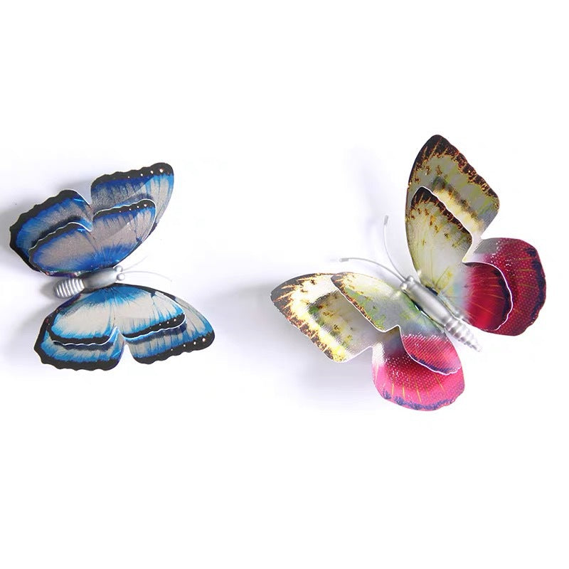 3D Metallic Gold & Silver Butterfly Wall Decals – Elegant Home Decor for Living Room, Bedroom & Display Windows (Modern & Stylish)