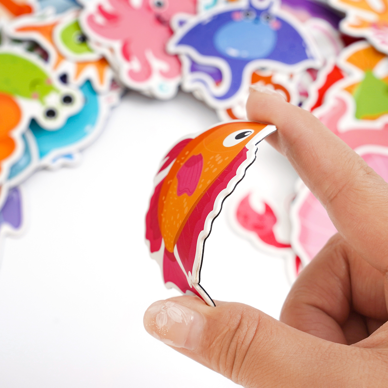 Underwater World Magnetic Set | Soft Ocean Creature Magnets, Sea Life Educational Toys for Toddlers & Preschool Learning