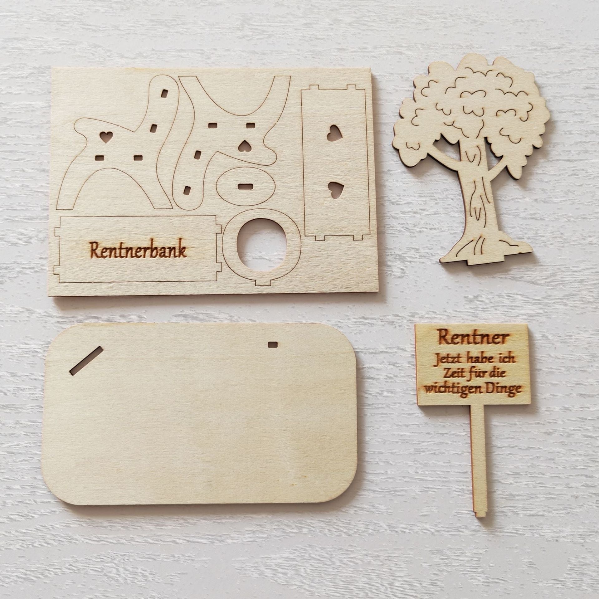 Decorative Bench Made of Wood for Money Gifts, Original Gift, Friends, Family, Retirement, Wedding