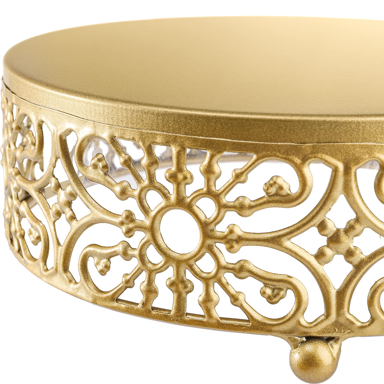 3 Pack Cake Stand, Round Metal Cake Stands, 8" 10" 12" Dessert Display Cupcake Stands, Wedding Brithday Party Celebration Dessert Cake Display Plates