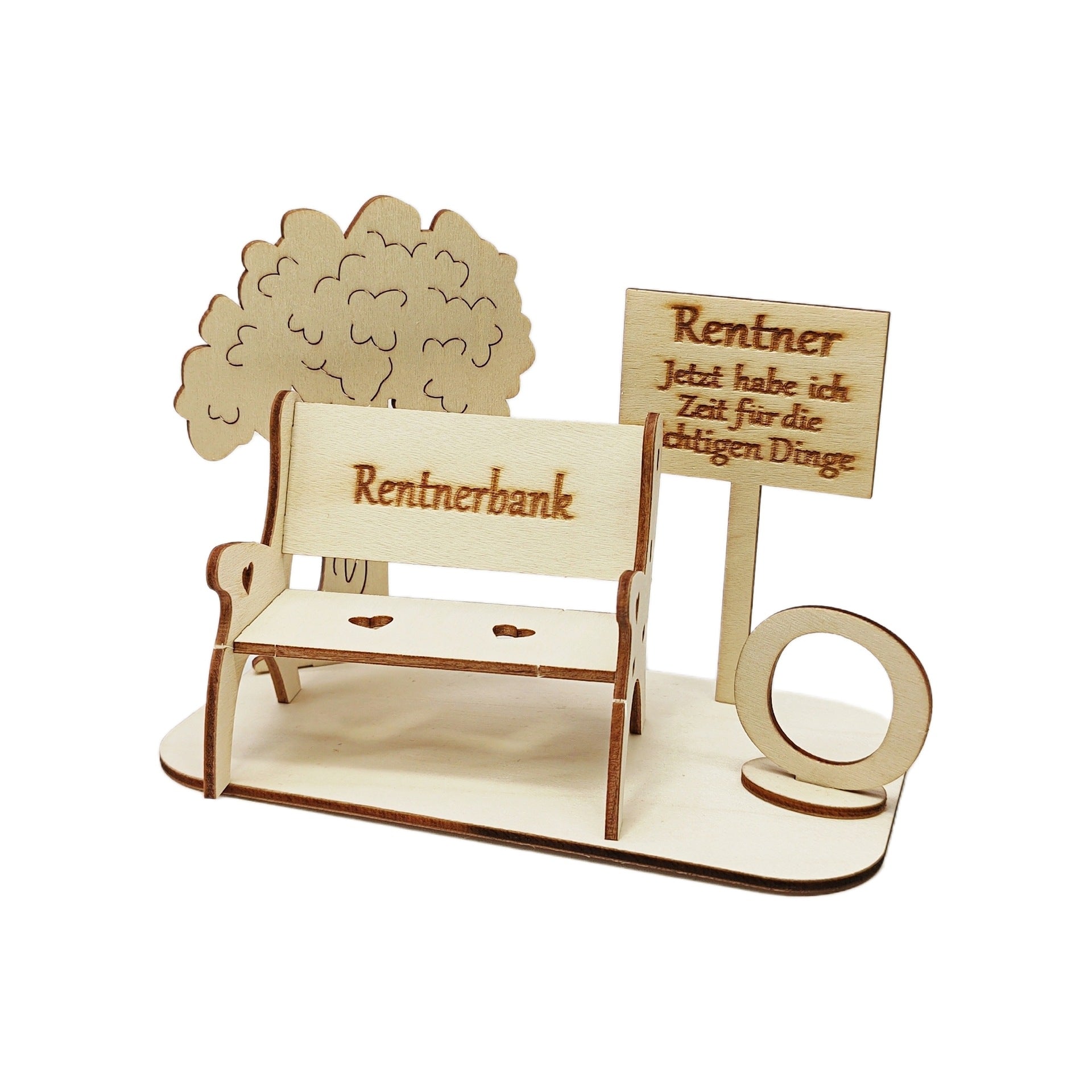 Decorative Bench Made of Wood for Money Gifts, Original Gift, Friends, Family, Retirement, Wedding