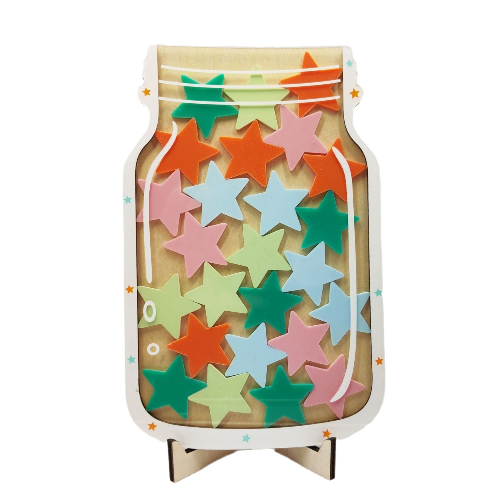 Reward Jar Classroom, Star and Dinosaur Bulletin Board Chart, Positive Behavior Chart,Reward Jar for Boys Girls, Classroom Behavior Management Tools