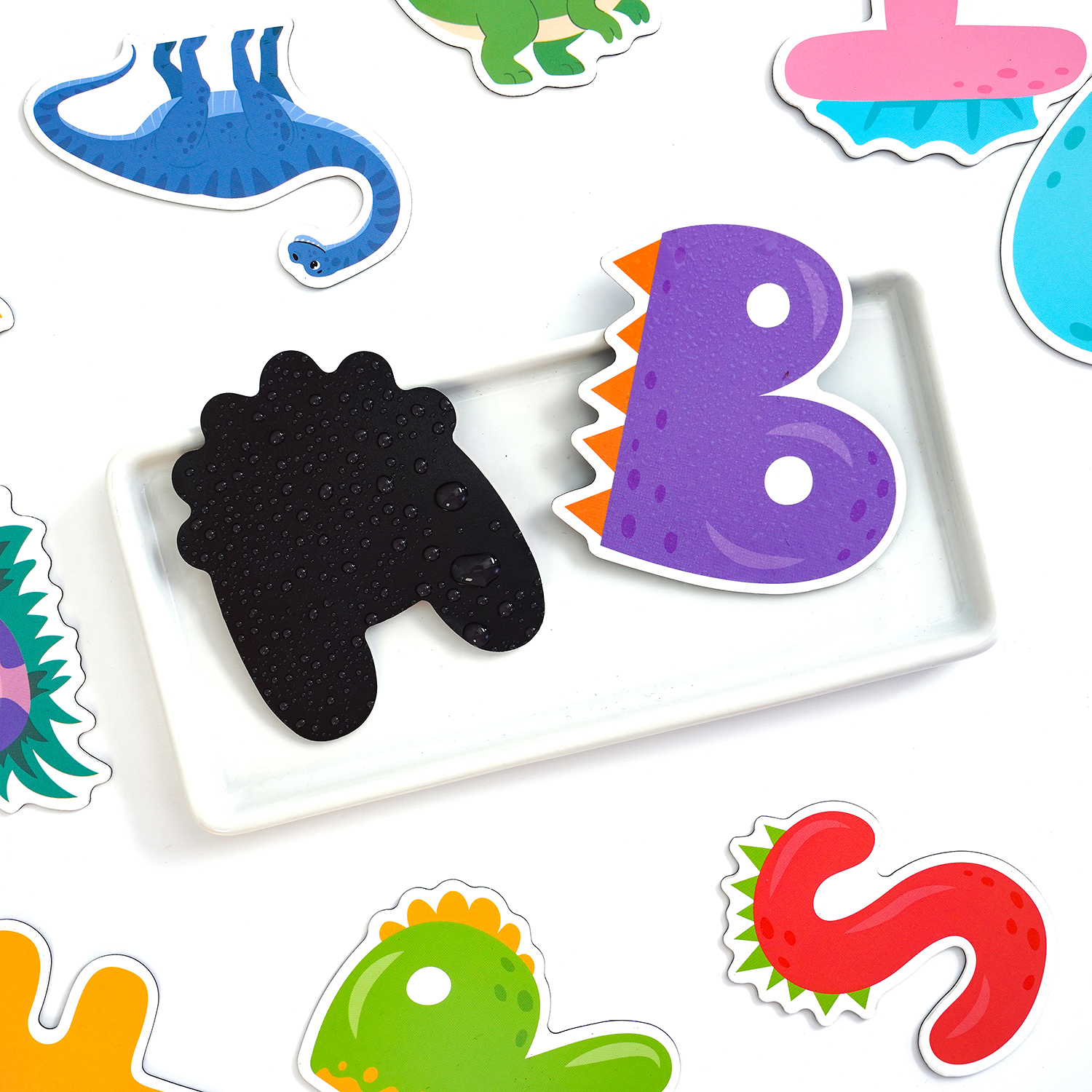 Dino ABC Magnetic Letters | Dinosaur-Themed Alphabet Magnets for Fridge & Whiteboard, Early Learning Toys for Preschool & Kindergarten
