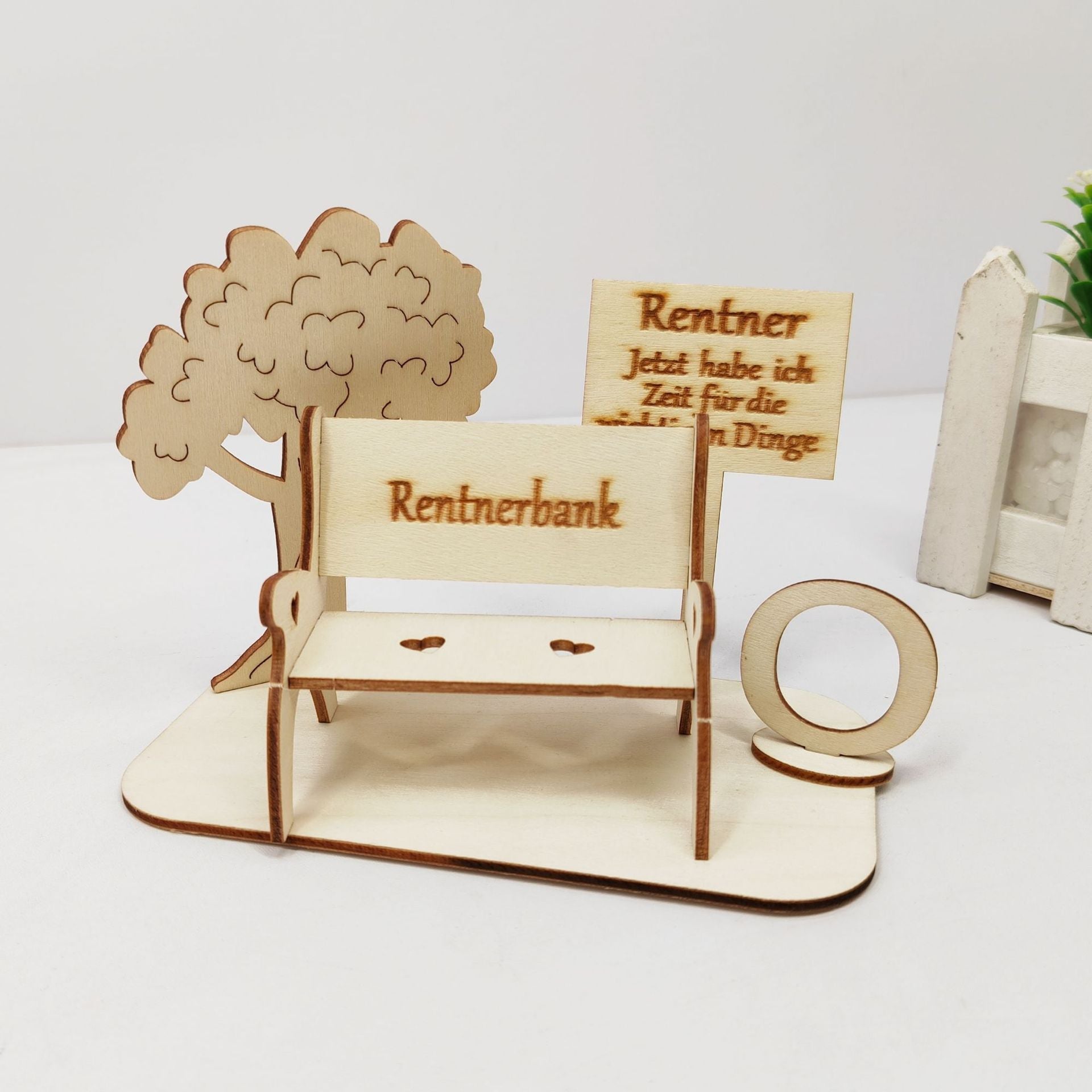 Decorative Bench Made of Wood for Money Gifts, Original Gift, Friends, Family, Retirement, Wedding
