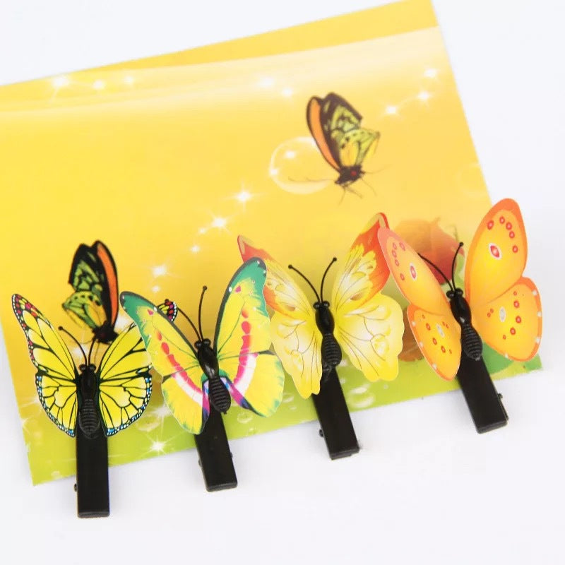 Wholesale Butterfly & Floral Hair Clips – Anime Convention Best-Sellers (Realistic Simulation Butterflies & Flowers)