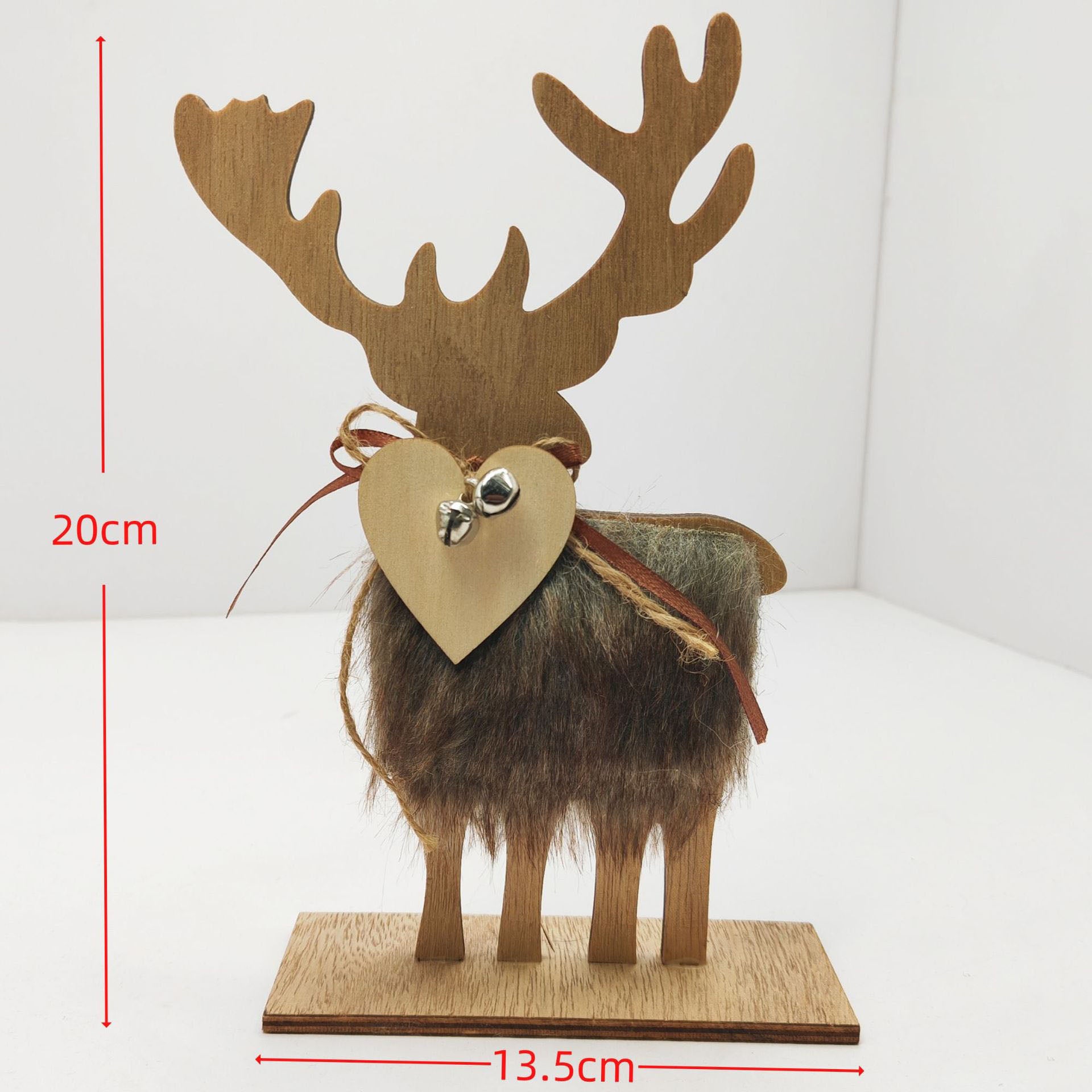 Christmas Home Decor Wooden Set, Sustainable Pine Christmas Ornaments for Tree & Mantel, Complete Christmas Decoration Kit with Neutral Colors, Ready-to-Hang Christmas Accents