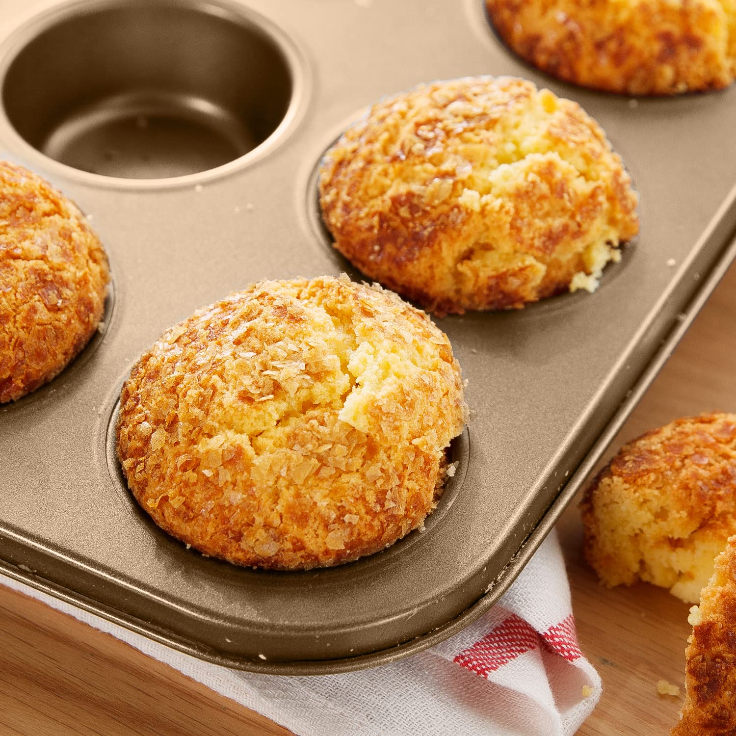 Professional Carbon Steel Cupcake & Muffin Pan - Non-Stick Baking Tray for Repostería, Puddings & Oven Baking