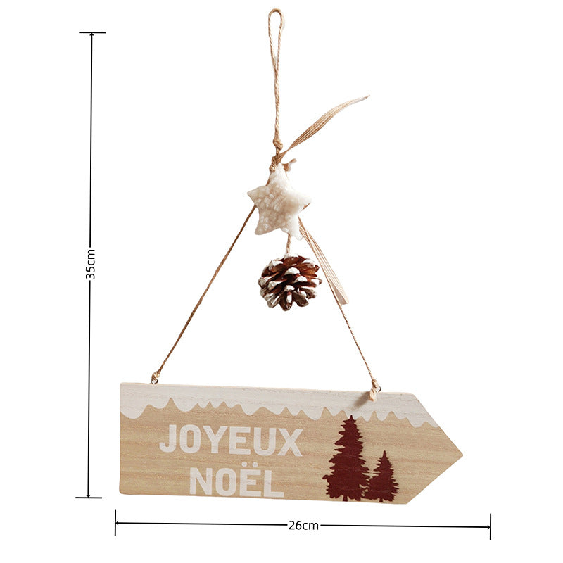 Complete Christmas Decor Set for Home, Hand-Painted Wood Ornaments for Tree Wreath & Mantel, Rustic Farmhouse Holiday Collection, Coordinated Hanging Decorations with Twine Strings