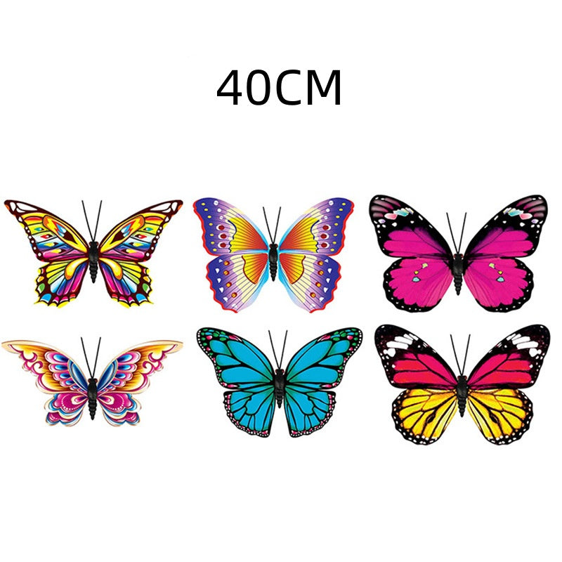Giant 3D Decorative Butterflies - Professional Outdoor Installation for Shopping Malls, Gardens & Aerial Displays (Weatherproof Realistic Butterfly Decor - OEM Available)