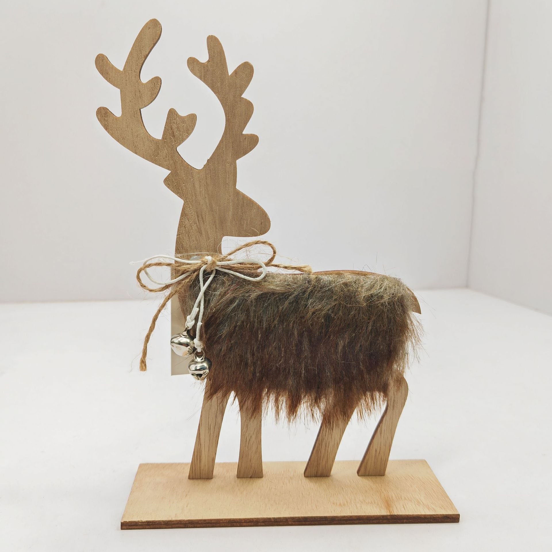 Christmas Home Decor Wooden Set, Sustainable Pine Christmas Ornaments for Tree & Mantel, Complete Christmas Decoration Kit with Neutral Colors, Ready-to-Hang Christmas Accents