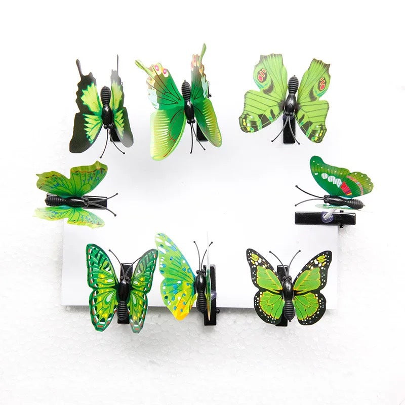 Wholesale Butterfly & Floral Hair Clips – Anime Convention Best-Sellers (Realistic Simulation Butterflies & Flowers)