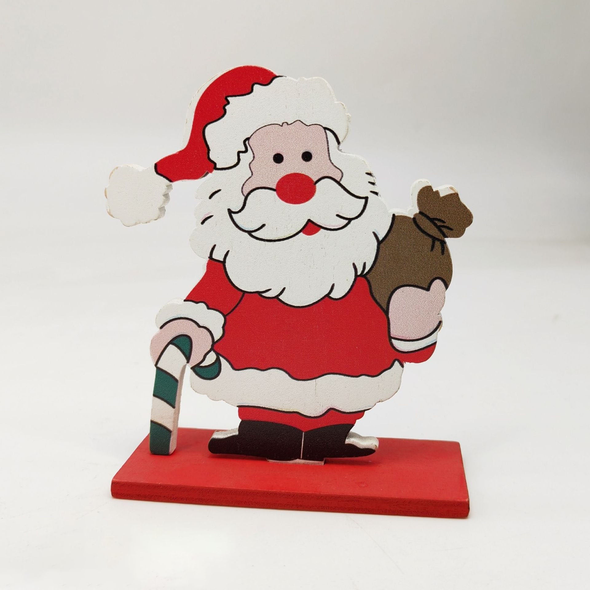 Multi-Use Christmas Ornaments Set for Desk & Shelf, Versatile Holiday Decor for Office Home Business, Miniature Festive Scene with Santa Snowman Decorations, Space-Saving Christmas Accents