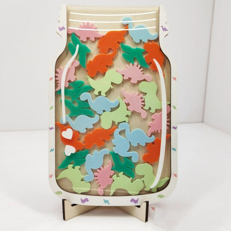 Reward Jar Classroom, Star and Dinosaur Bulletin Board Chart, Positive Behavior Chart,Reward Jar for Boys Girls, Classroom Behavior Management Tools