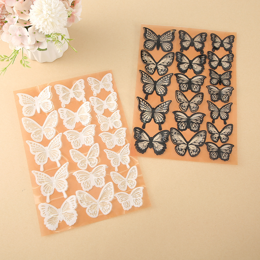 Delicate Laser-Cut Butterflies for Wall & Cake Decor – Ethereal Lace Design, Food-Safe, 18pcs