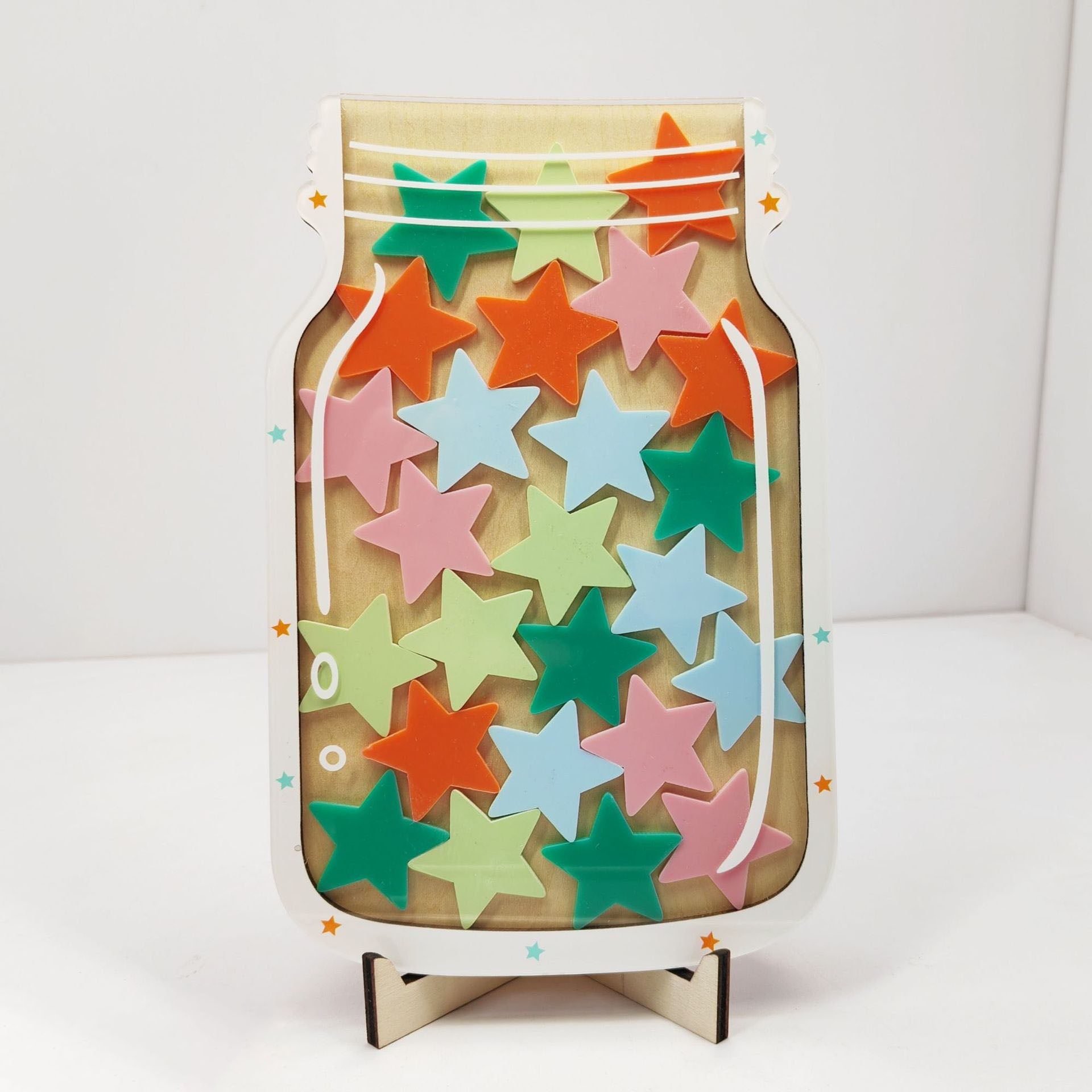 Reward Jar Classroom, Star and Dinosaur Bulletin Board Chart, Positive Behavior Chart,Reward Jar for Boys Girls, Classroom Behavior Management Tools