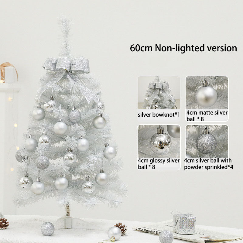 Warm White LED Mini Christmas Tree, Battery Powered Tabletop Tree with Cozy Glow, Flocked Artificial Tree Set for Bedside & Desk, Soothing Holiday Ambiance Light Decor
