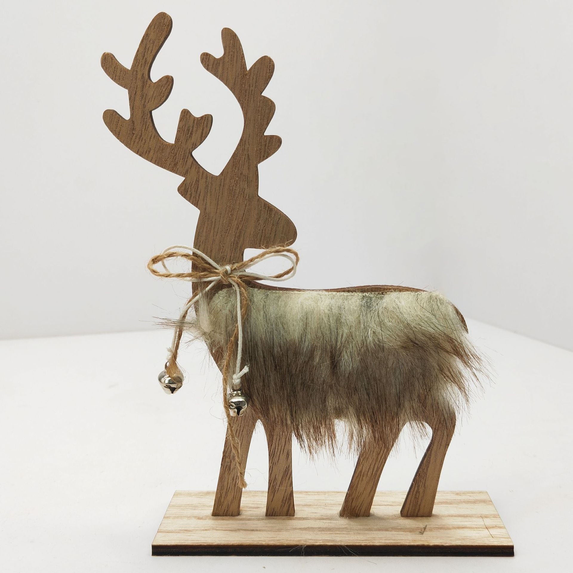 Christmas Home Decor Wooden Set, Sustainable Pine Christmas Ornaments for Tree & Mantel, Complete Christmas Decoration Kit with Neutral Colors, Ready-to-Hang Christmas Accents