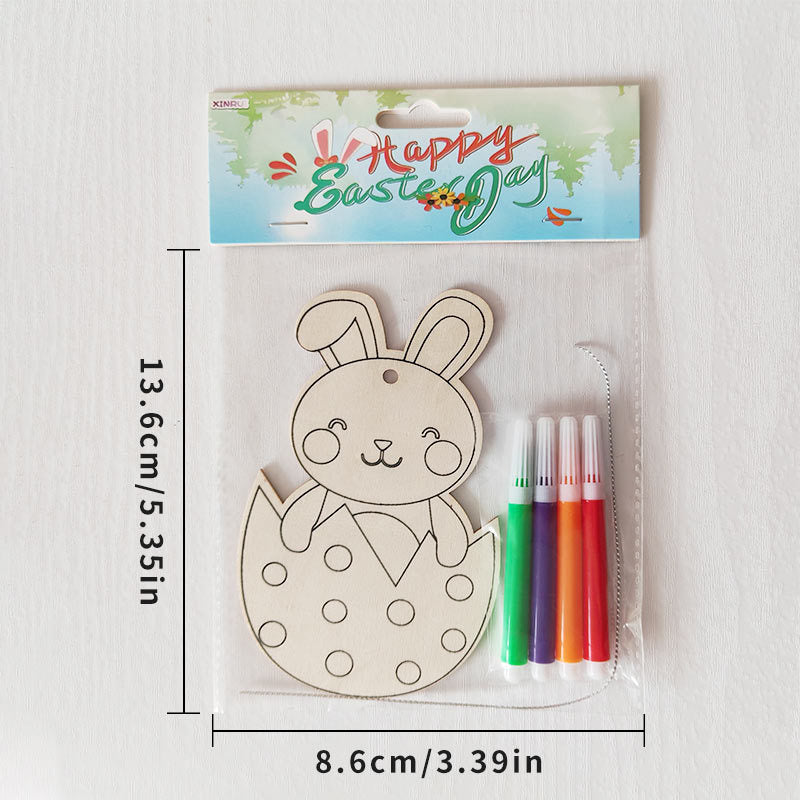 Reusable Easter Drawing Kit for Kids, 6 Wipe-Clean Coloring Boards with Washable Markers, Educational Toddler Activity for Fine Motor Skills, Easter Basket Stuffer & Travel Toy