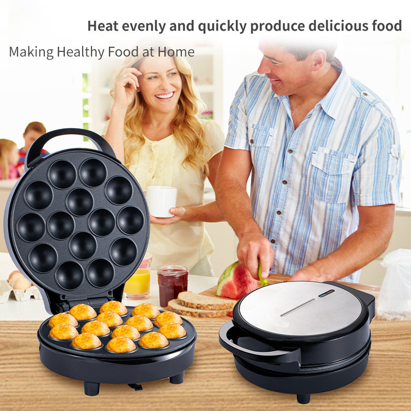 Multi-Snack Maker: Electric Grill for Takoyaki, Meatballs & Mini Pancakes at Home