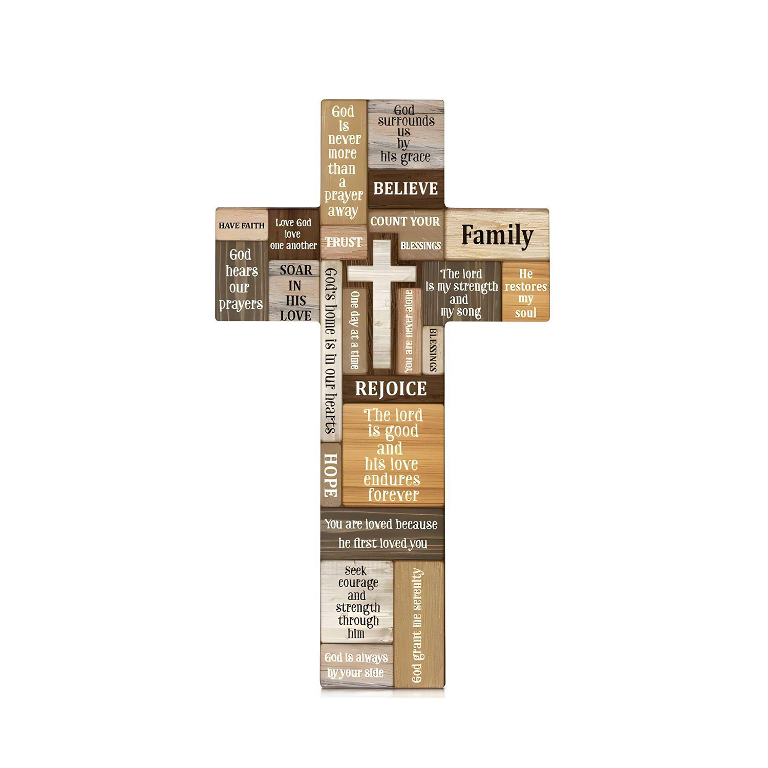 Vintage Wooden Jesus Pocket Cross, Hand-Carved Religious Token for Prayer & Comfort, Portable Standing Cross, Spiritual Gift, Christian Meditation Aid