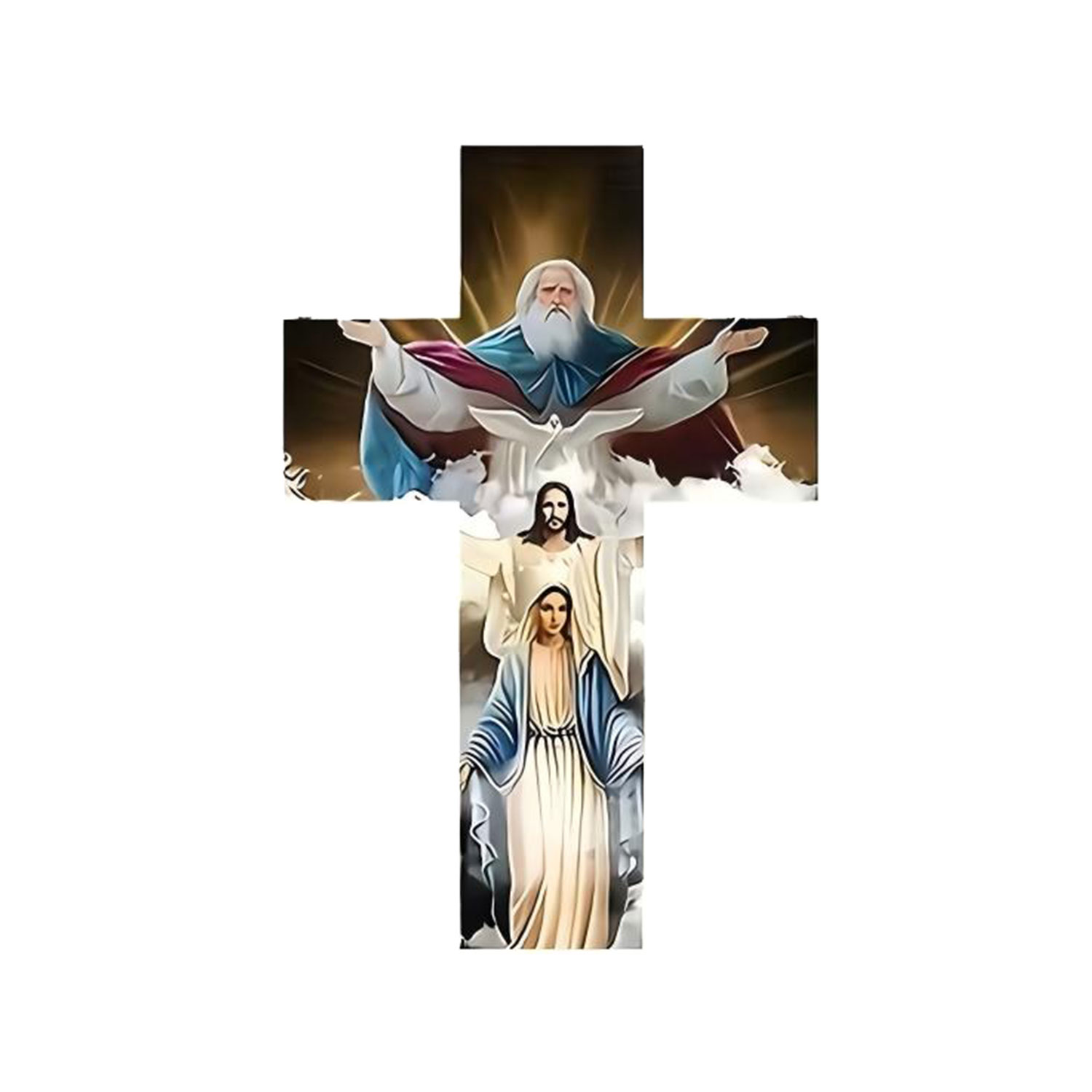 Vintage Wooden Jesus Pocket Cross, Hand-Carved Religious Token for Prayer & Comfort, Portable Standing Cross, Spiritual Gift, Christian Meditation Aid