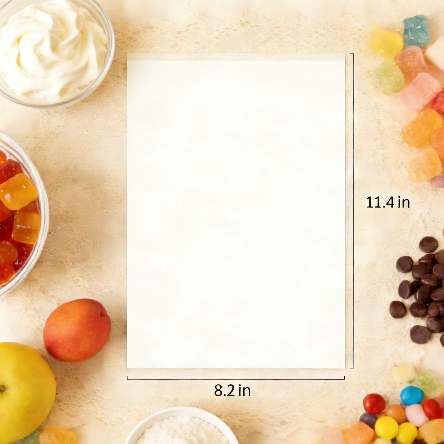 A4 Size 25 Sheets Frosting Sheets Edible Sugar Papers Icing Paper for Cake Decoration 11.7"*8.3 "Cake Decorating Tools