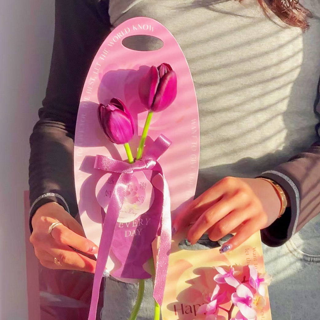 Oval Floral Gift Card Holders – Elegant Flower Bouquet Sleeves for Wedding, Anniversary, Birthday Party Decor, Flower Arranging, Card Display & Creative Packaging