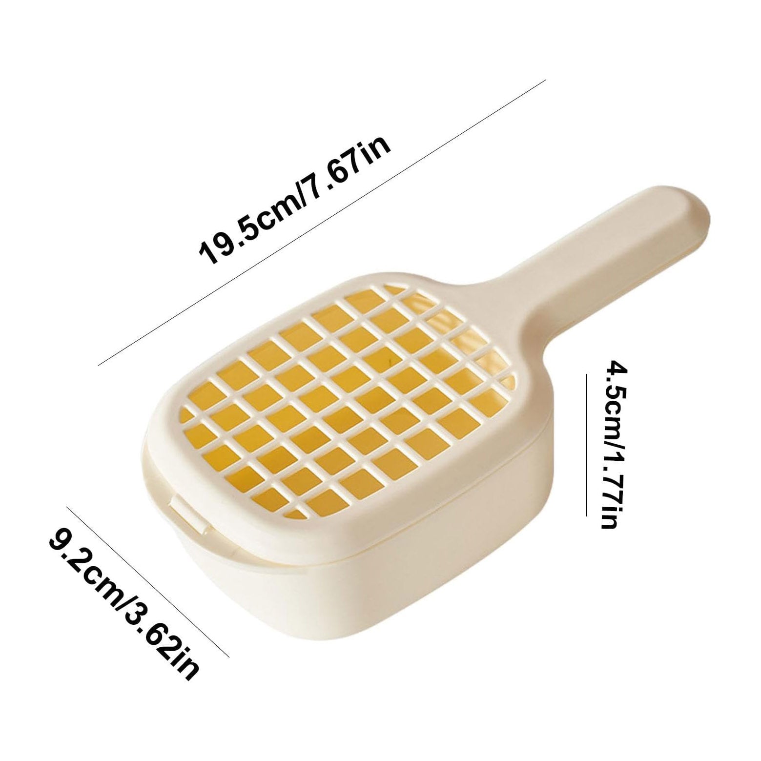 Generic Fruit Strainer Kitchen   Basket Drainage Kitchen   Basket Fruit Colander   Handy Colander - Efficient Kitchen Drainage Basket for Washing Blueberries, Small Tomatoes, Grapes, Light Yellow