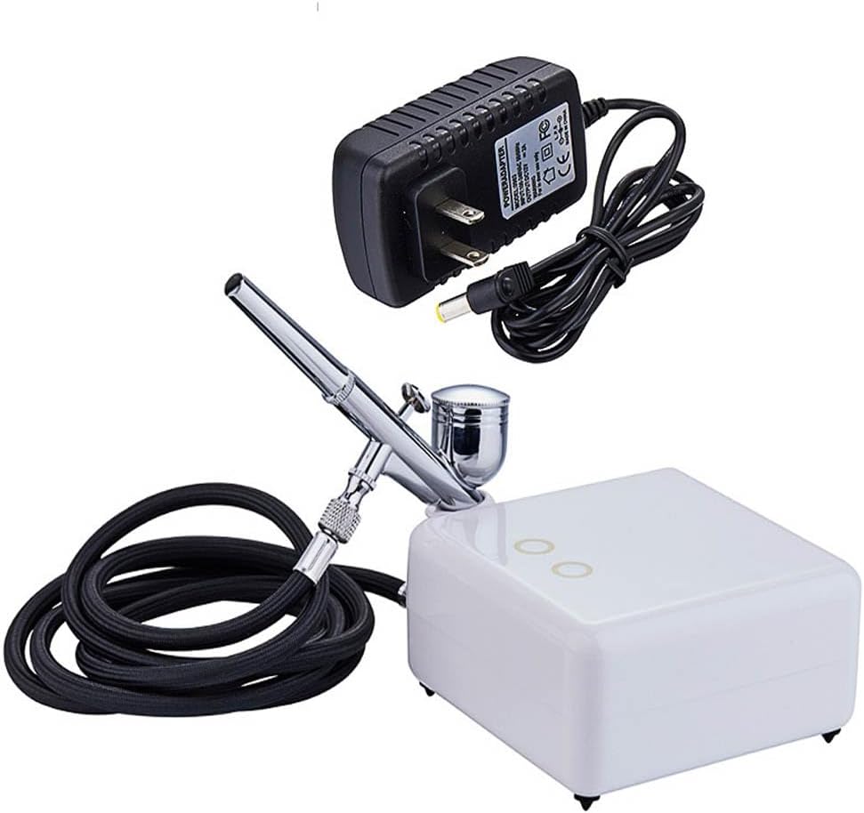 Multi-Purpose Airbrushing Tool Kit, 2-Gear Pressure Regulation, Automatic Shutdown, Touch Switch, for Airbrush Manicure, Cake Decoration, Model Painting, Art Painting